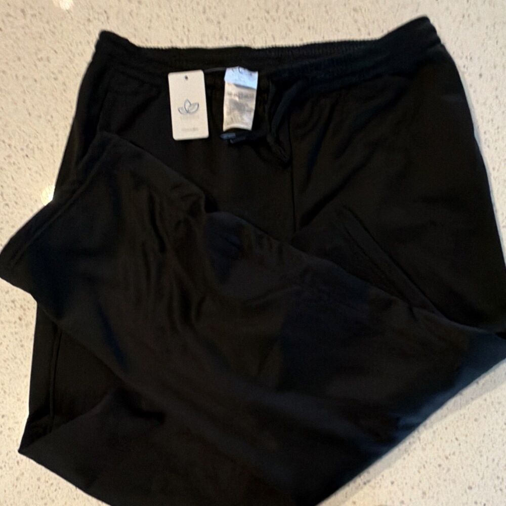 Yogipace Men's XL Black Sweatpants Moisture Wicking 4-Way Stretch